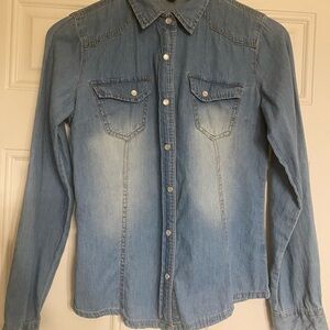 New Look Light Blue Denim Shirt